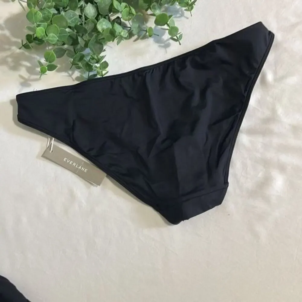 Everlane ReNew Bikini Bottom Women’s Small Black Swimwear NWT Sustainable Swim